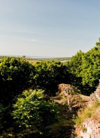 Tour to the Fejérkő castle ruins through hills and valleys 